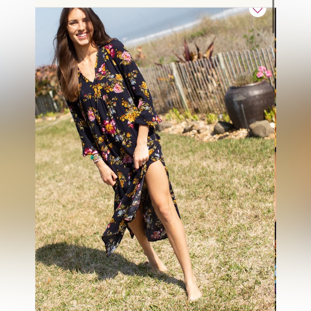 Natural Life Rowan Side Slit Midi Dress